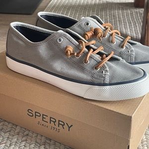 Sperry Top Sider Pier View Canvas Gray Sneaker